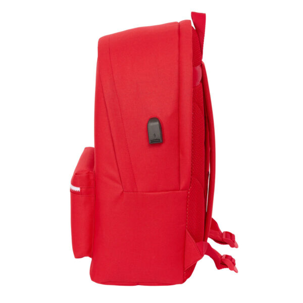Mochila para Portátil y Tablet con Salida USB Sevilla Fútbol Club Rojo 31 x 44 x 18 cm - Imagen 4