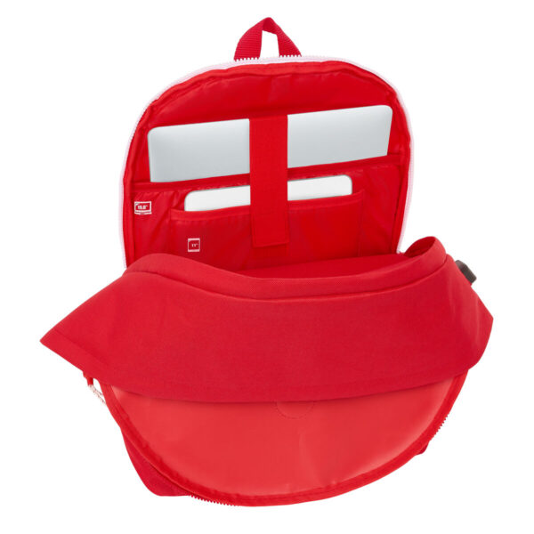 Mochila para Portátil y Tablet con Salida USB Sevilla Fútbol Club Rojo 31 x 44 x 18 cm - Imagen 5
