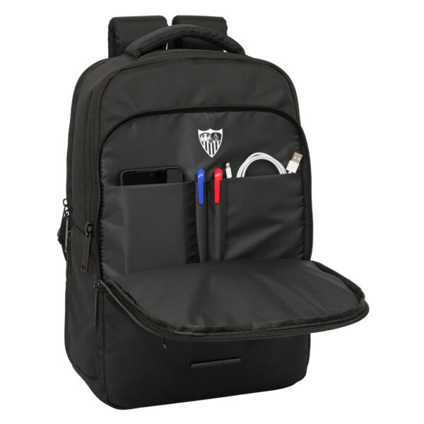 Mochila para Portátil Sevilla Fútbol Club BUSINESS Negro 29 x 44 x 15 cm - Imagen 5