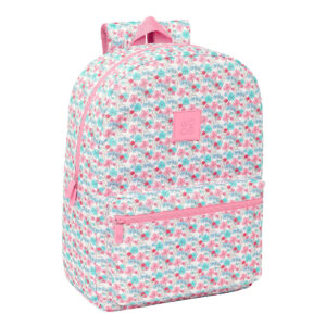 Mochila para Portátil Moos Flores Multicolor 32 x 43 x 14 cm