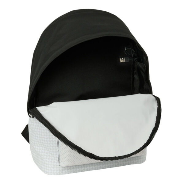 Mochila para Portátil Real Madrid C.F. 24/25 Blanco Gris 31 x 44 x 18 cm 15,6" - Imagen 2