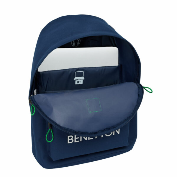Mochila para Portátil Benetton benetton Azul marino 31 x 41 x 16 cm - Imagen 2