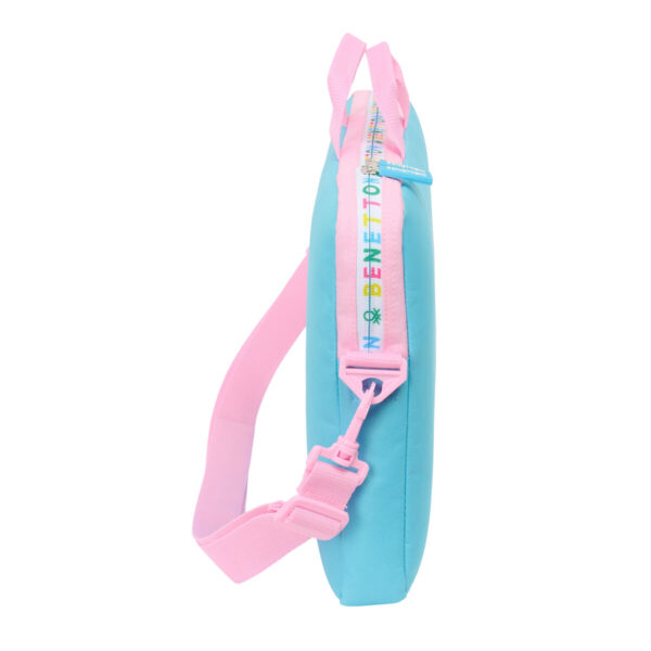 Maletín para Portátil Benetton Unique Rosa Turquesa 40 x 27 x 4 cm - Imagen 3