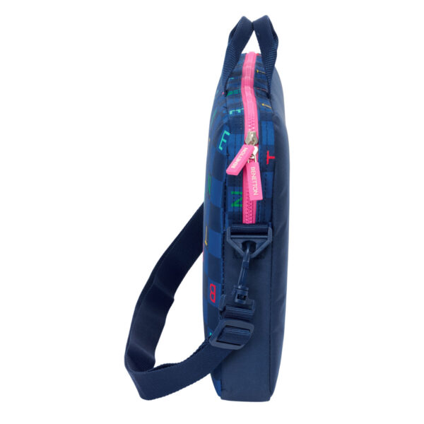 Maletín para Portátil Benetton Damero Azul marino 40 x 27 x 4 cm - Imagen 3