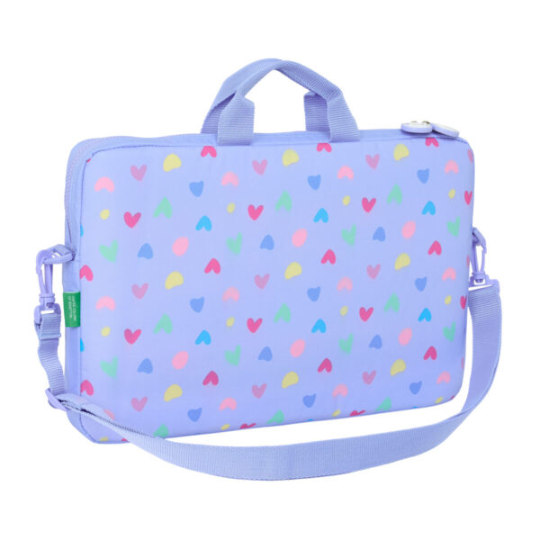 Maletín para Portátil Benetton Lila Lila 40 x 27 x 4 cm - Imagen 3
