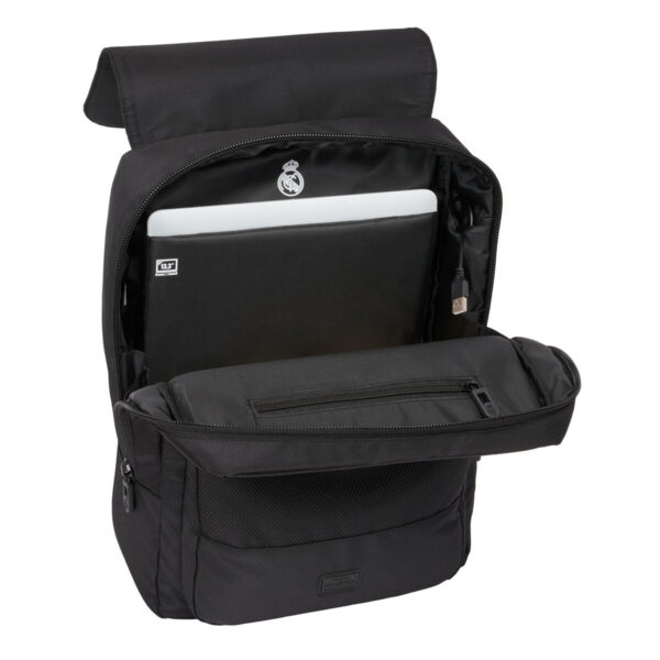 Mochila para Portátil Real Madrid C.F. Premium Negro 29 x 39 x 12 cm - Imagen 5