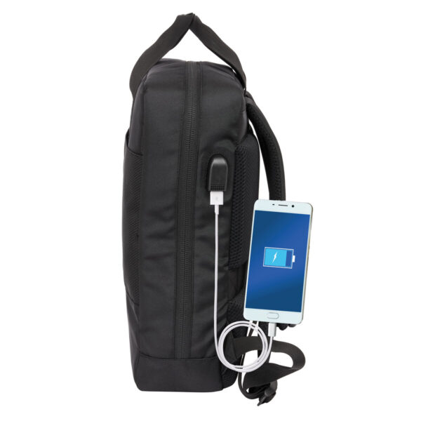 Mochila para Portátil Real Madrid C.F. Premium Negro 29 x 39 x 11 cm 13,3" - Imagen 2