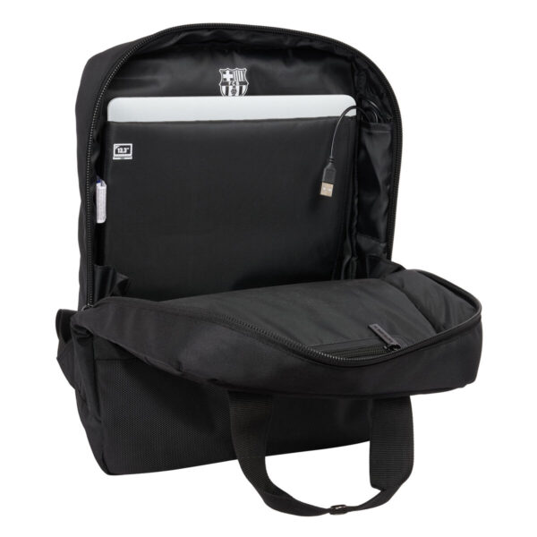 Mochila para Portátil F.C. Barcelona Premium Negro 29 x 39 x 11 cm 13,3" - Imagen 3