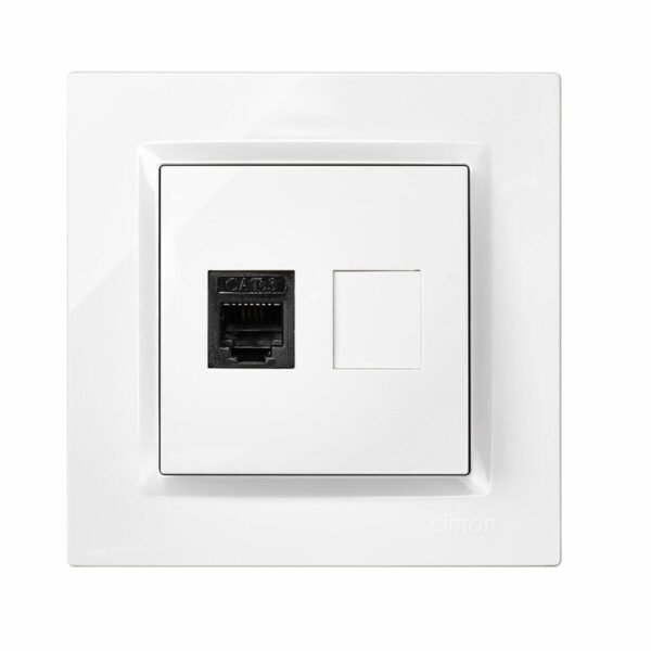 Toma de teléfono Simon Blanco RJ11 - Imagen 2
