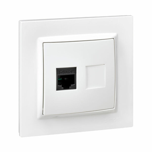 Toma de Red Simon Blanco RJ45 - Imagen 2