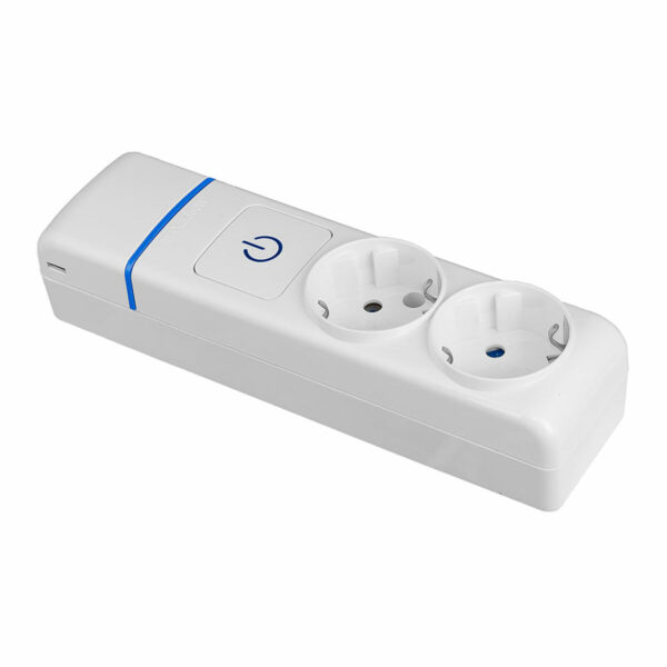 Regleta Enchufes 2 Tomas con Interruptor Solera 8002pil 250 V 16 A