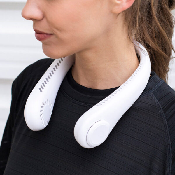 Ventilador de cuello Lifetime Blanco Recargable USB - Imagen 5