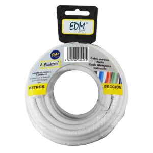 Cable Coaxial Antena TV EDM 28230 Blanco 25 m