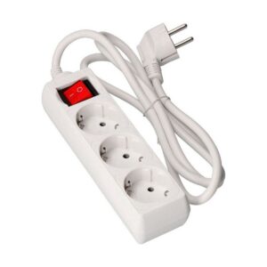 Regleta Enchufes 3 Tomas con Interruptor EDM 41043 Schuko (3 m)