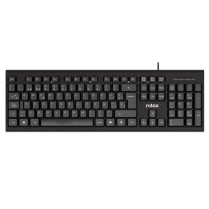 Teclado Nilox NXKBE000011 Negro Qwerty Español