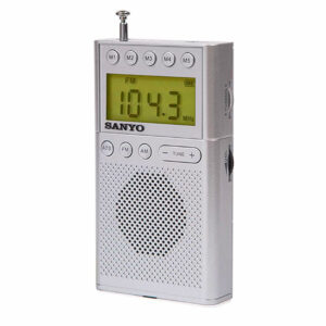 Radio Portátil Digital Sanyo Plateado AM/FM