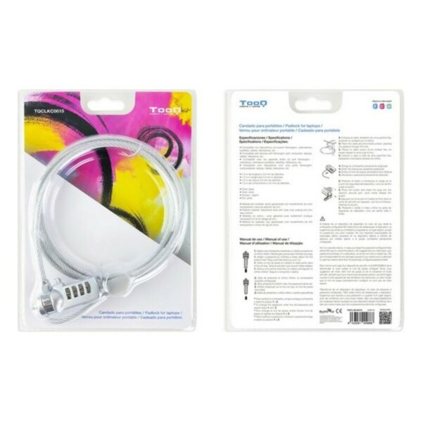 Cable de Seguridad TooQ TQCLKC0015 - Imagen 5