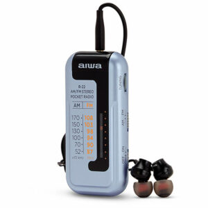 Radio Aiwa Plateado