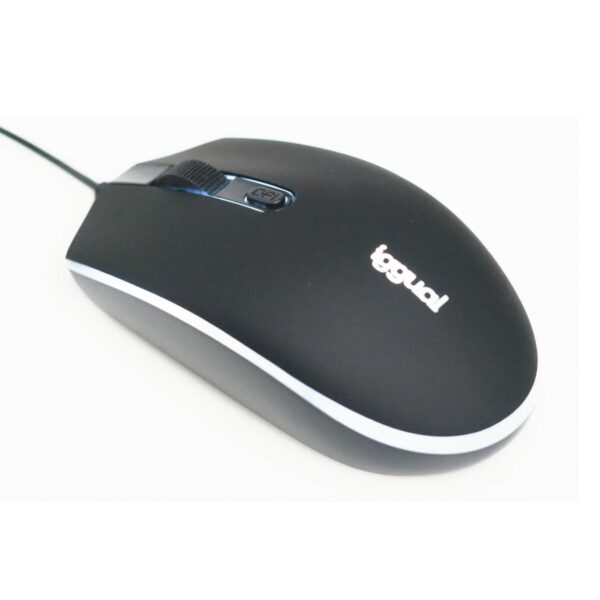 Ratón iggual IGG317624 Negro - Imagen 2