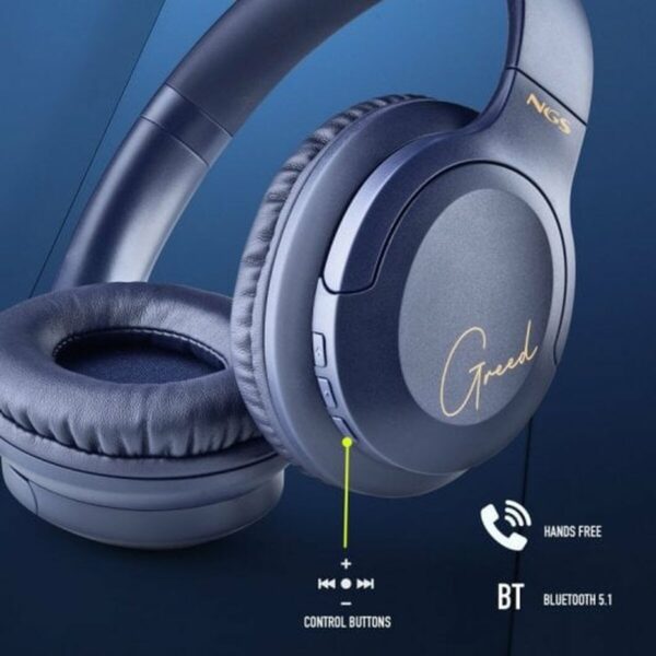 Auriculares con Micrófono NGS ARTICAGREEDBLUE Azul - Imagen 4