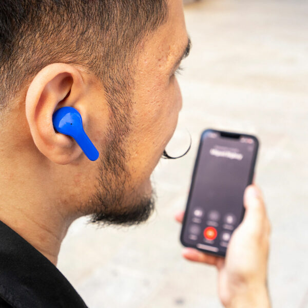 Auriculares Inalámbricos con Estuche de Carga Blue InnovaGoods - Imagen 3