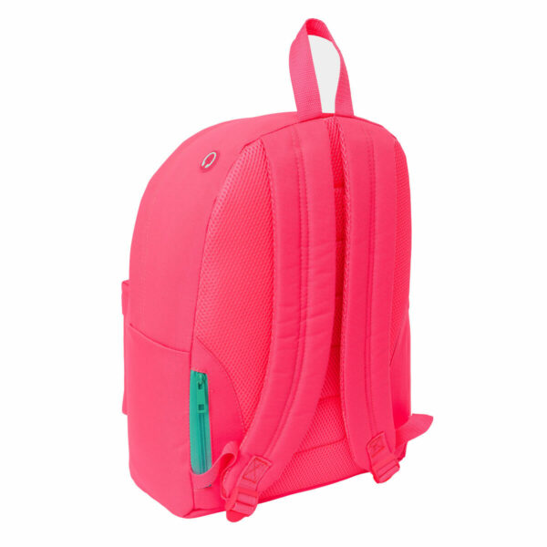 Mochila para Portátil Nait Nait Fluor Rosa 31 x 41 x 16 cm - Imagen 2