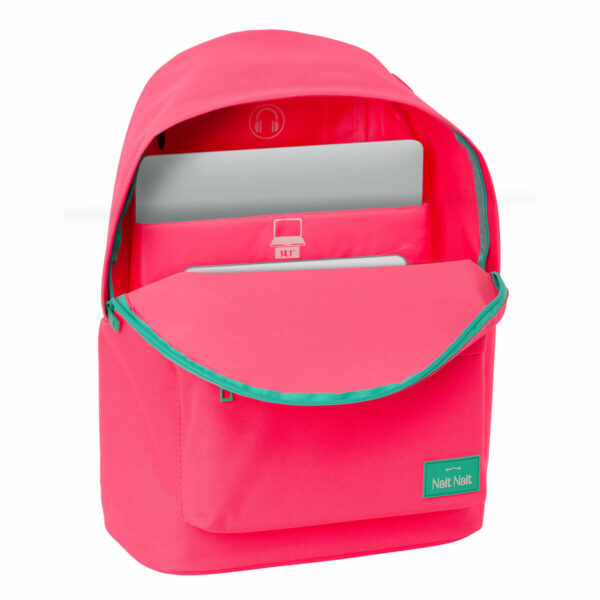 Mochila para Portátil Nait Nait Fluor Rosa 31 x 41 x 16 cm - Imagen 3