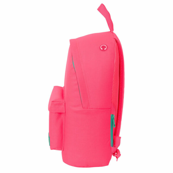 Mochila para Portátil Nait Nait Fluor Rosa 31 x 41 x 16 cm - Imagen 4