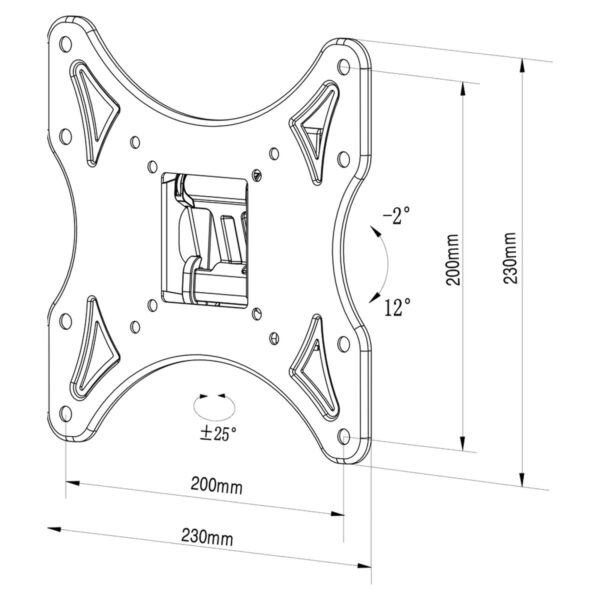Soporte TV TM Electron 26"-40" 25 kg - Imagen 3