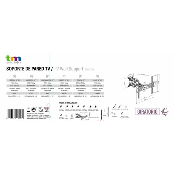 Soporte TV TM Electron 30 Kg 32"-60" - Imagen 5