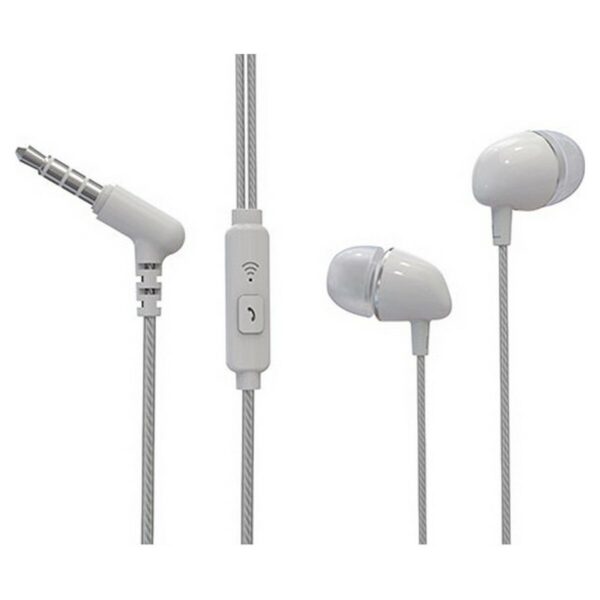 Auriculares con Micrófono TM Electron Blanco