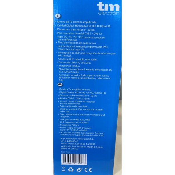 Antena de TV TM Electron UHF, VHF - Imagen 3