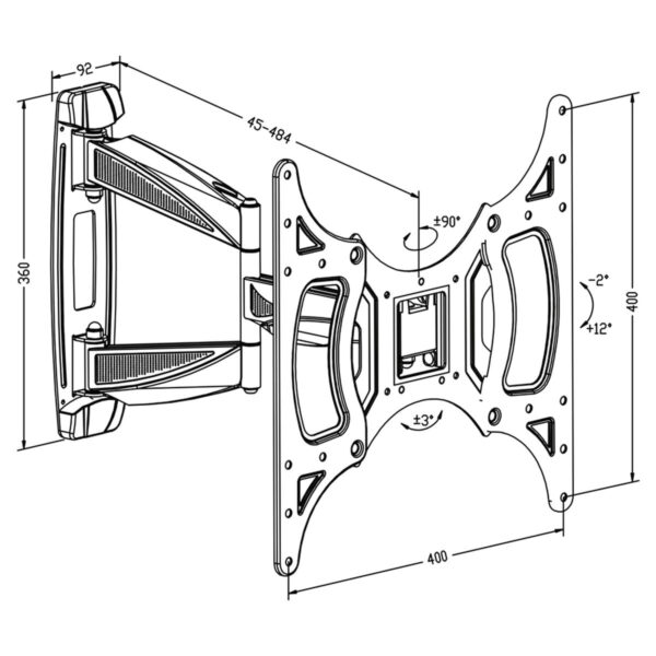 Soporte TV TM Electron 26"-50" 30 Kg - Imagen 3