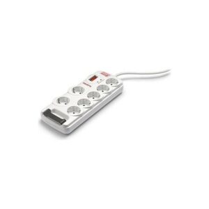 Regleta 7 Tomas Schuko con Interruptor Salicru SPS SAFE 7 RJ11 2300W (1,8 m)
