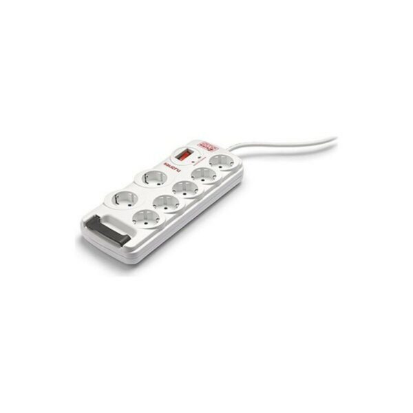 Regleta 7 Tomas Schuko con Interruptor Salicru SPS SAFE 7 RJ11 2300W (1,8 m)