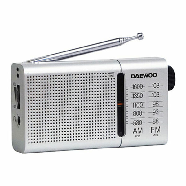 Radio Portátil Daewoo Negro AM/FM