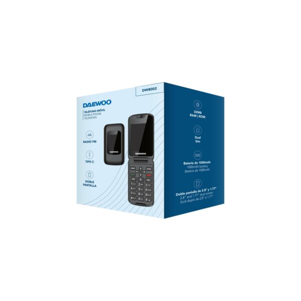 Teléfono Móvil para Mayores Daewoo 2,8" 32 GB Negro - Imagen 3
