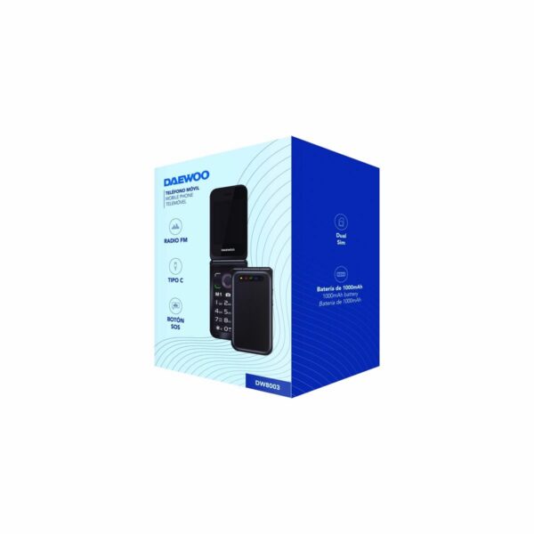 Teléfono Móvil para Mayores Daewoo 2,8" Negro - Imagen 3