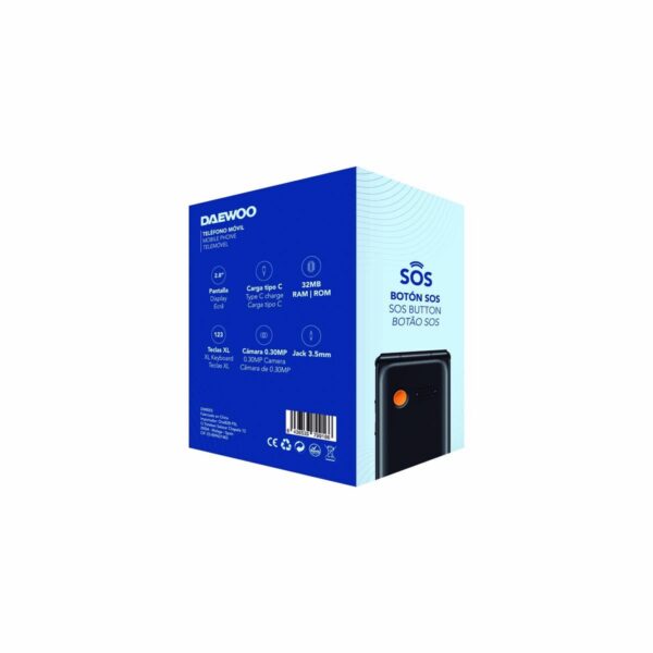 Teléfono Móvil para Mayores Daewoo 2,8" Negro - Imagen 4