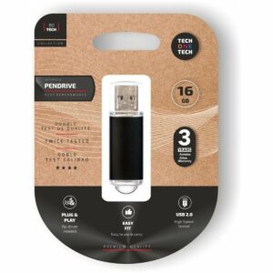 Memoria USB Tech One Tech TEC3006-16 Negro 16 GB