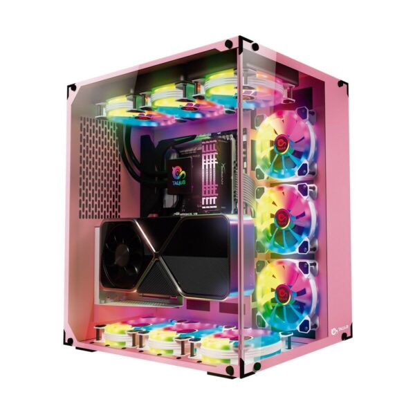 Caja Semitorre ATX Talius CRONOS Rosa - Imagen 2