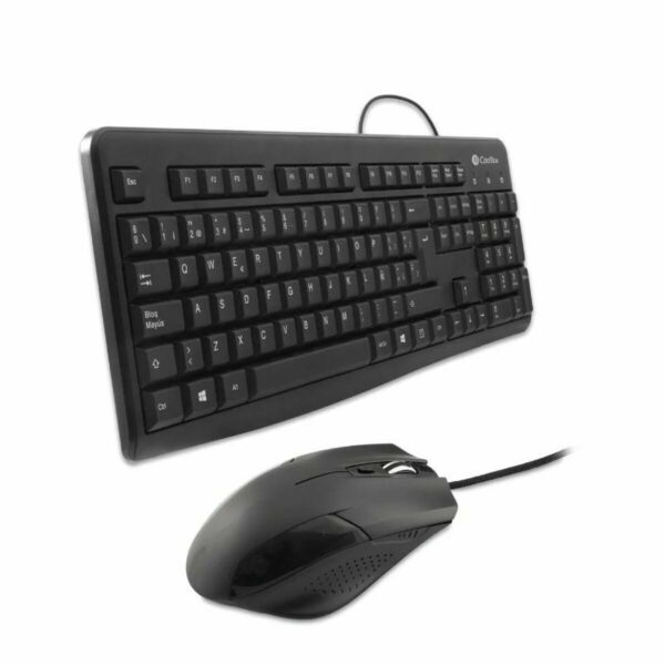 Teclado y Ratón CoolBox COO-KTR-01U Negro Qwerty Español QWERTY - Imagen 2
