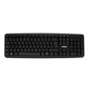 Teclado Nilox NXKBE000002 Qwerty Español Negro