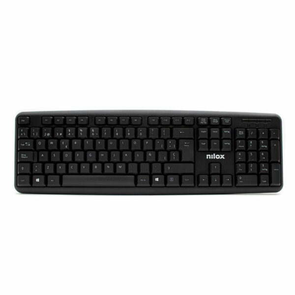 Teclado Nilox NXKBE000002 Qwerty Español Negro