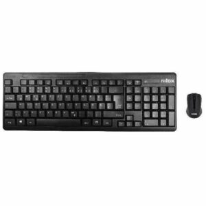 Teclado y Ratón Inalámbrico Nilox NXKMWE0001 Qwerty Español
