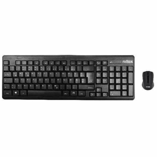 Teclado y Ratón Inalámbrico Nilox NXKMWE0001 Qwerty Español