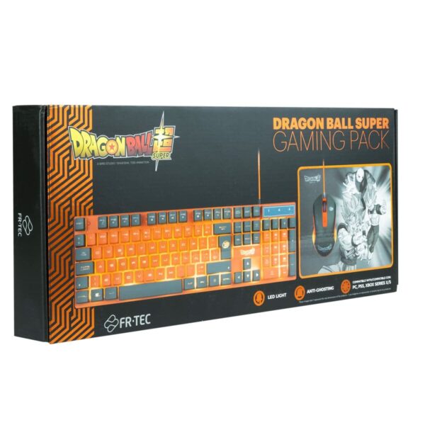 Teclado y Ratón FR-TEC Dragon Ball Qwerty Español Naranja - Imagen 5