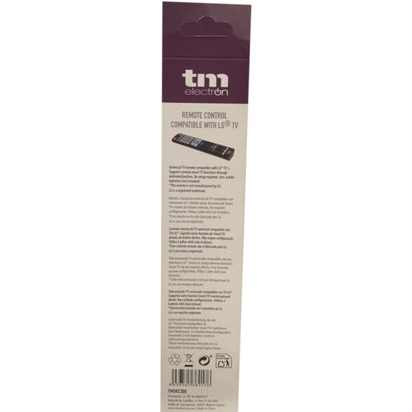 Mando a Distancia Universal para LG TM Electron Negro - Imagen 2