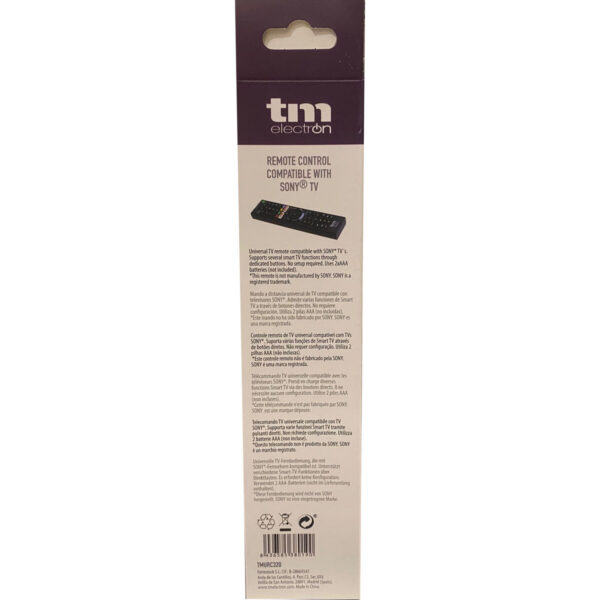 Mando a Distancia Universal para Sony TM Electron Negro - Imagen 2