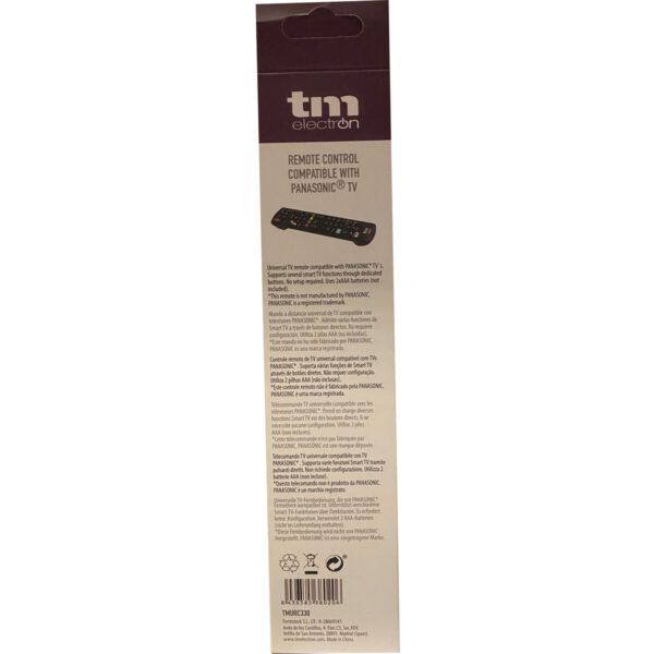 Mando a Distancia Universal para Panasonic TM Electron Negro - Imagen 2